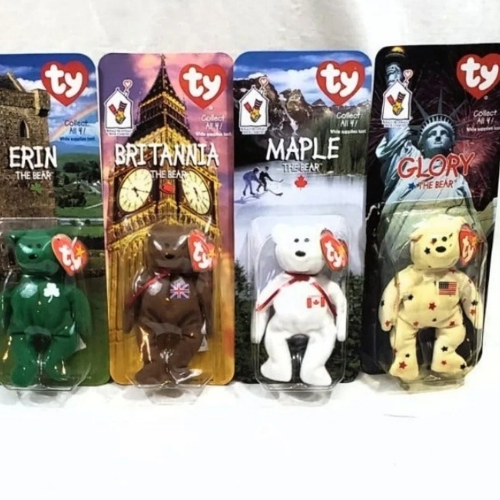 ty Beanie Babies Complete Set Of 4 RARE McDonald's